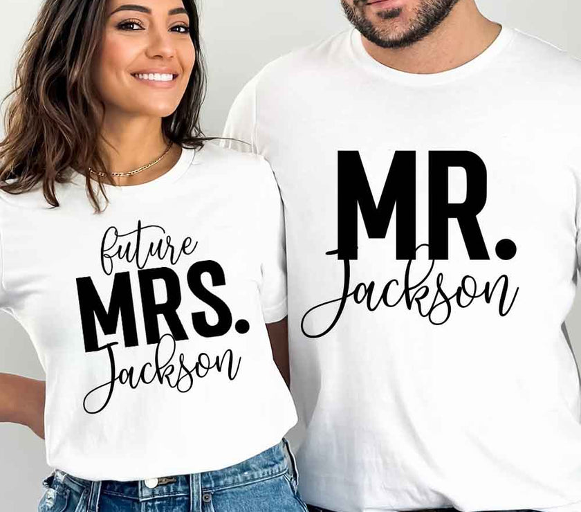 Future Mrs & Mr Personalized T-Shirt