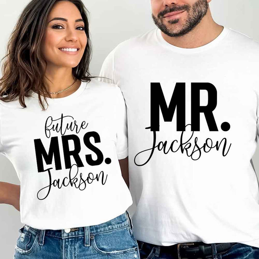 Future Mrs & Mr Personalized T-Shirt