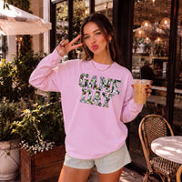 Game Day Camo Print Comfort Color Unisex Long Sleeve