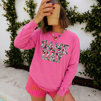 Game Day Camo Print Comfort Color Unisex Long Sleeve