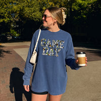 Game Day Camo Print Comfort Color Unisex Long Sleeve