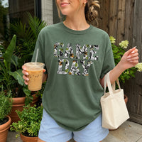 May include a Game Day Comfort Colors Camo Print Football Season Tee featuring a bold camo-inspired game day design.