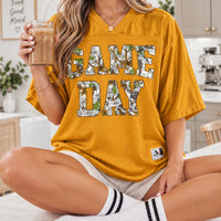 Game Day Jersey - Camo Print Oversized Football Season Tee