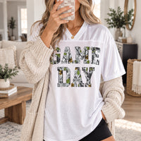 Game Day Jersey - Camo Print Oversized Football Season Tee