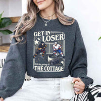 Get In Loser, We’re Going to the Cottage Crewneck Sweatshirt – Hockey Romance BookTok