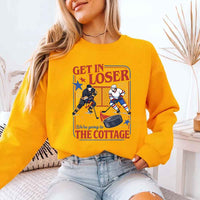 Get In Loser, We’re Going to the Cottage Crewneck Sweatshirt – Hockey Romance BookTok