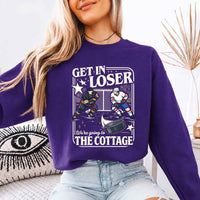 Get In Loser, We’re Going to the Cottage Crewneck Sweatshirt – Hockey Romance BookTok