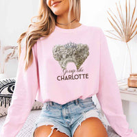 Gossip Like Charlotte Comfort Colors Long Sleeve – Historical Fiction BookTok Shirt