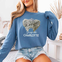 Gossip Like Charlotte Comfort Colors Long Sleeve – Historical Fiction BookTok Shirt