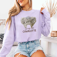 Gossip Like Charlotte Comfort Colors Long Sleeve – Historical Fiction BookTok Shirt