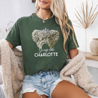 May include Gossip Like Charlotte Comfort Colors T-shirt with Regency reader graphic and relaxed unisex fit