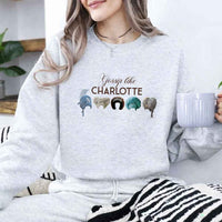 Gossip Like Charlotte Wigs Crewneck Sweatshirt - Elegant Period Drama Apparel