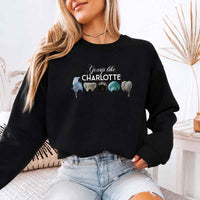 Gossip Like Charlotte Wigs Crewneck Sweatshirt - Elegant Period Drama Apparel