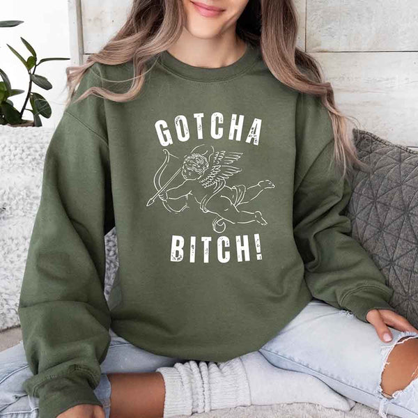 Gotcha B Valentine Sweatshirt - Funny Valentine's Day Sweater