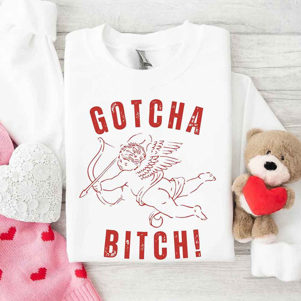 Gotcha B Valentine Sweatshirt - Funny Valentine's Day Sweater