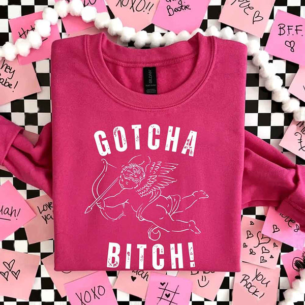 Gotcha B Valentine Sweatshirt - Funny Valentine's Day Sweater