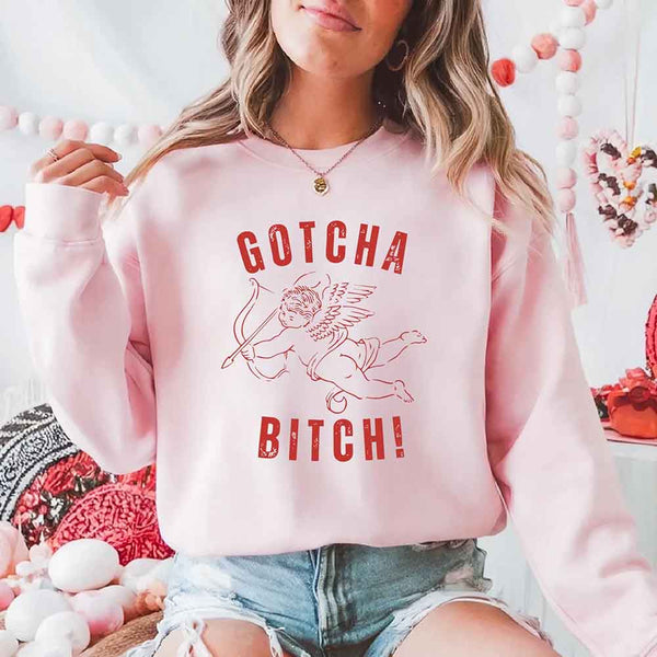 Gotcha B Valentine Sweatshirt - Funny Valentine's Day Sweater