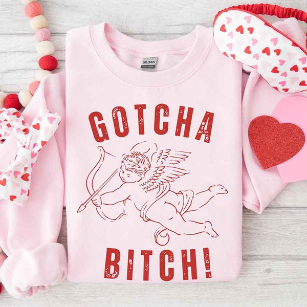 Gotcha B Valentine Sweatshirt - Funny Valentine's Day Sweater