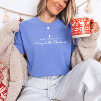 May include a Have Yourself a Merry Christmas Comfort Colors Shirt featuring a classic Christmas message and festive holiday design.