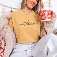 May include a Have Yourself a Merry Christmas Comfort Colors Shirt featuring a classic Christmas message and festive holiday design.