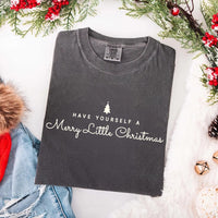 May include a Have Yourself a Merry Christmas Comfort Colors Shirt featuring a classic Christmas message and festive holiday design.