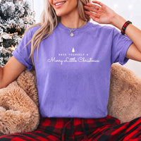 May include a Have Yourself a Merry Christmas Comfort Colors Shirt featuring a classic Christmas message and festive holiday design.