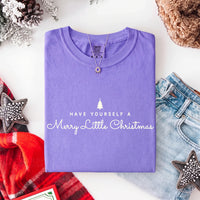 May include a Have Yourself a Merry Christmas Comfort Colors Shirt featuring a classic Christmas message and festive holiday design.