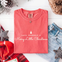 May include a Have Yourself a Merry Christmas Comfort Colors Shirt featuring a classic Christmas message and festive holiday design.