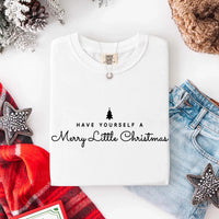 May include a Have Yourself a Merry Christmas Comfort Colors Shirt featuring a classic Christmas message and festive holiday design.
