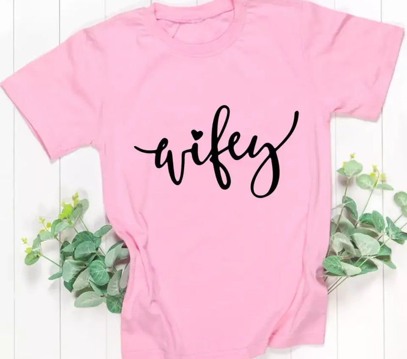 Hubby & Wifey Couple Tee