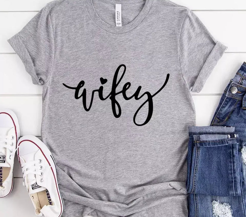 Hubby & Wifey Couple Tee