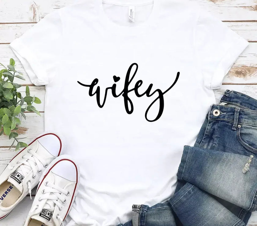 Hubby & Wifey Couple Tee