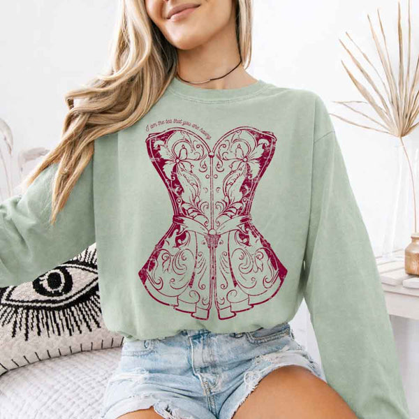 I Am the Tea That You Are Having Comfort Colors Long Sleeve – Regency BookTok Shirt