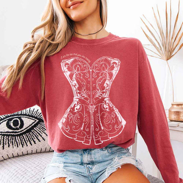 I Am the Tea That You Are Having Comfort Colors Long Sleeve – Regency BookTok Shirt