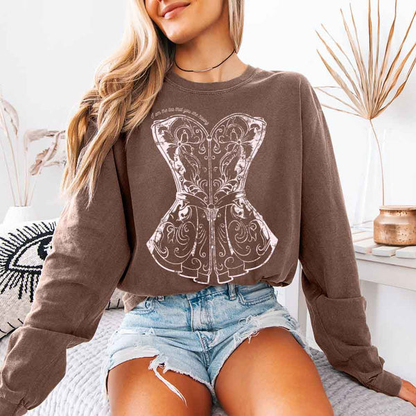 I Am the Tea That You Are Having Comfort Colors Long Sleeve – Regency BookTok Shirt