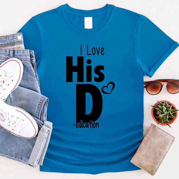 I Love Her P I Love His D T-Shirt