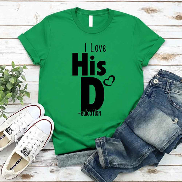 I Love Her P I Love His D T-Shirt
