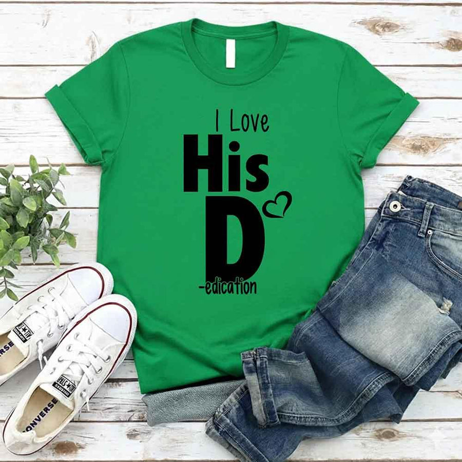 I Love Her P I Love His D T-Shirt