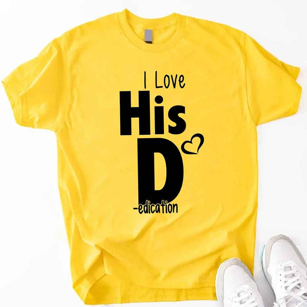 I Love Her P I Love His D T-Shirt