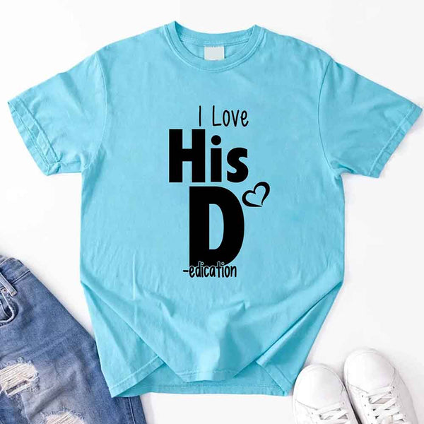 I Love Her P I Love His D T-Shirt