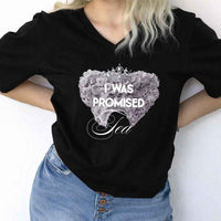 I Was Promised Tea V-Neck Tee – Period Drama Reader Shirt
