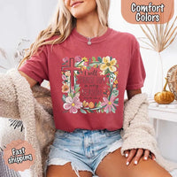 May include bold typography with a floral cross and the phrase “I Will Praise Him in Every Season,” reflecting faith and devotion through every stage of life.