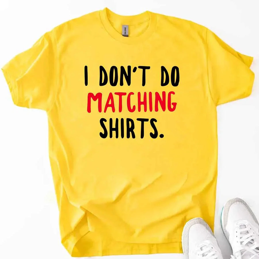 No hago camisetas a juego para parejas