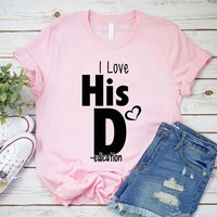 I Love Her P I Love His D T-Shirt