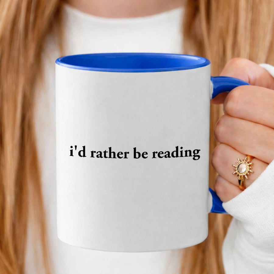 May include an I’d Rather Be Reading Book Lover 11oz Mug featuring a classic reading-inspired statement design on a ceramic mug.