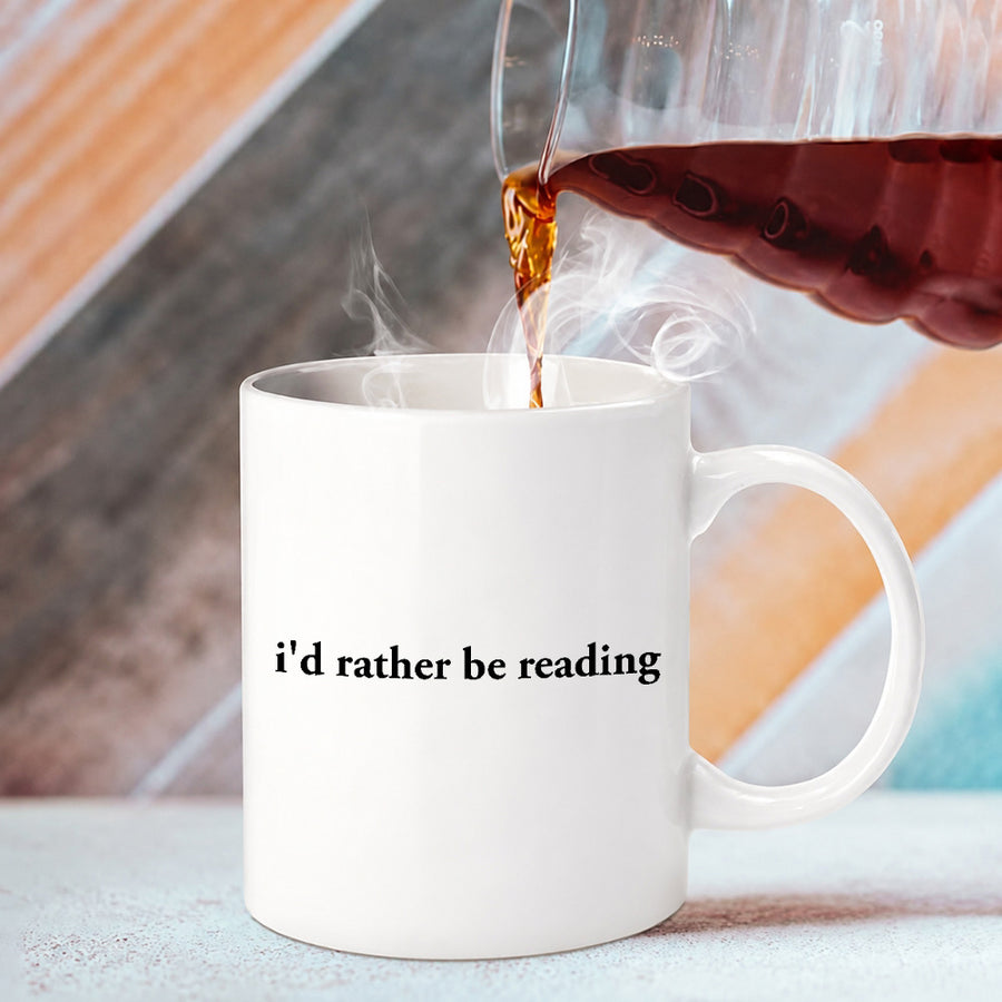 May include an I’d Rather Be Reading Book Lover 11oz Mug featuring a classic reading-inspired statement design on a ceramic mug.