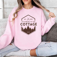 May include I'm Coming To The Cottage crewneck sweatshirt with reader-inspired graphic and cozy unisex fleece fit