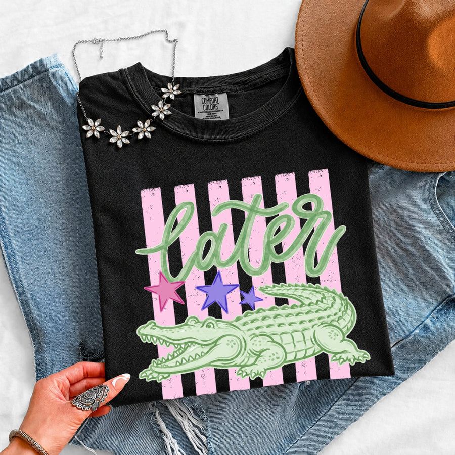 Later Alligator Comfort Colors Tee