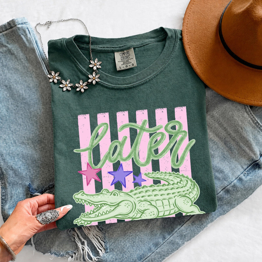 Later Alligator Comfort Colors Tee