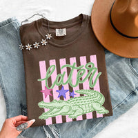 Later Alligator Comfort Colors Tee